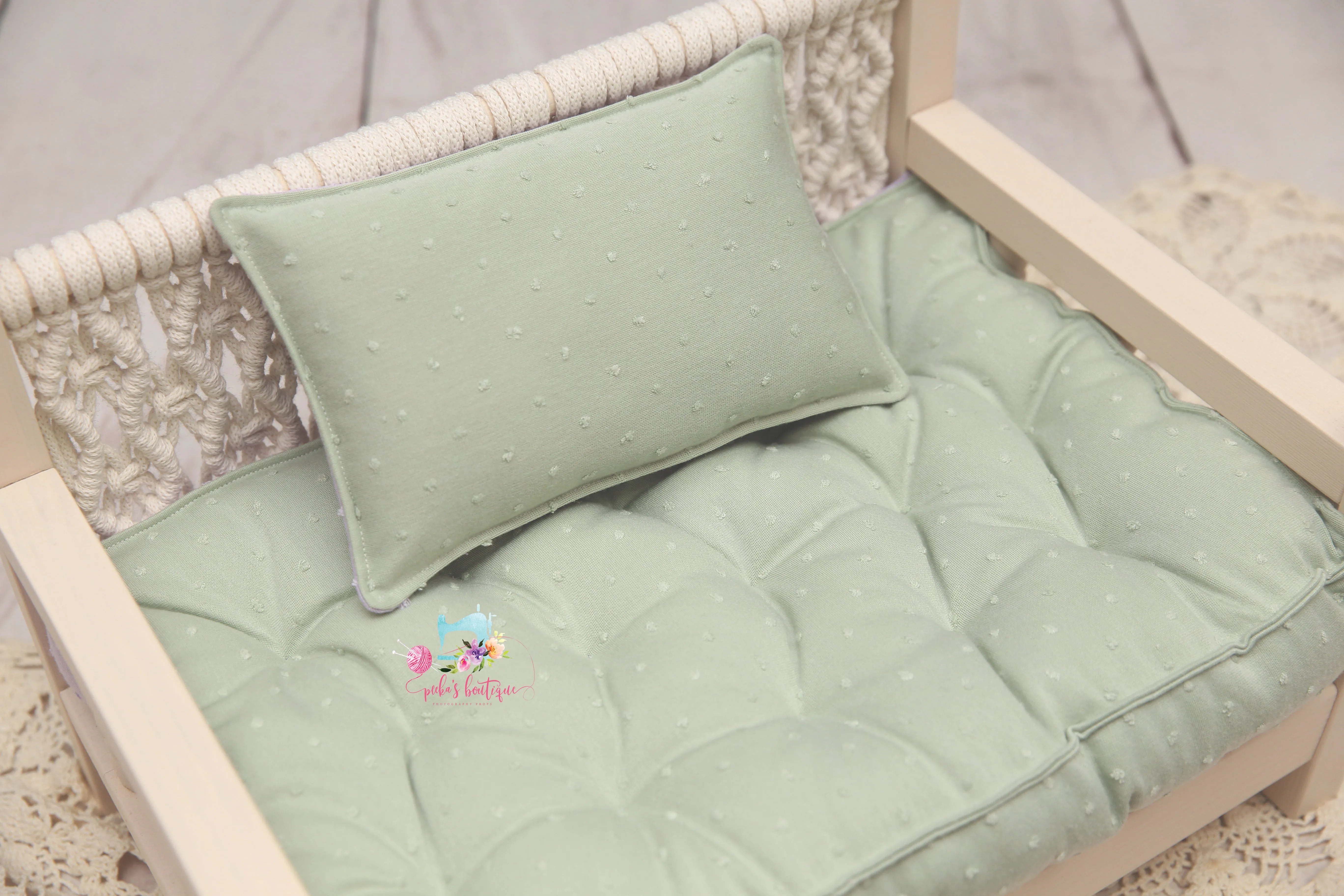 MADE TO ORDER- REVERSIBLE 2 Color Swiss Dots (12x19 IKEA Size)- NB Mattress