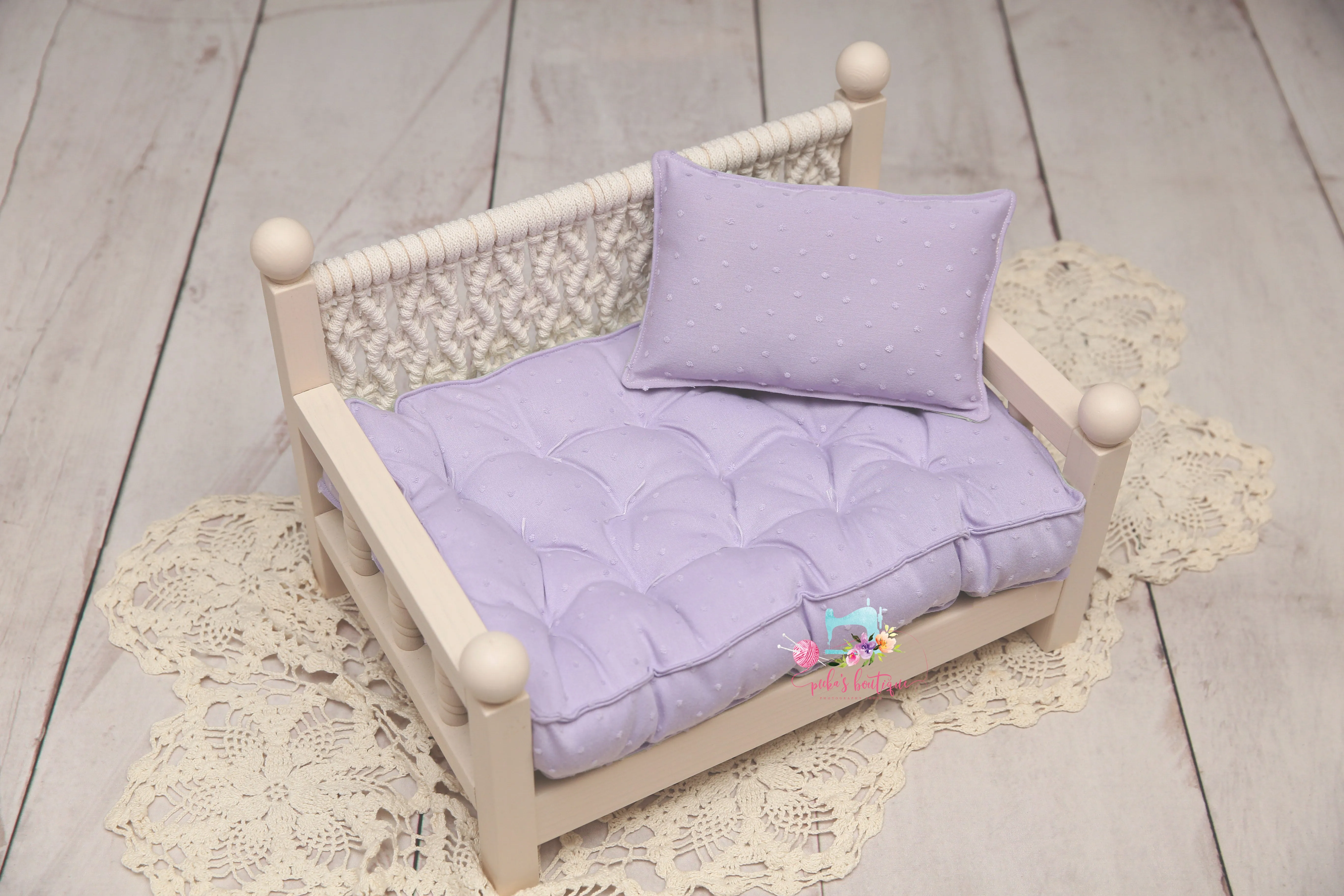 MADE TO ORDER- REVERSIBLE 2 Color Swiss Dots (12x19 IKEA Size)- NB Mattress
