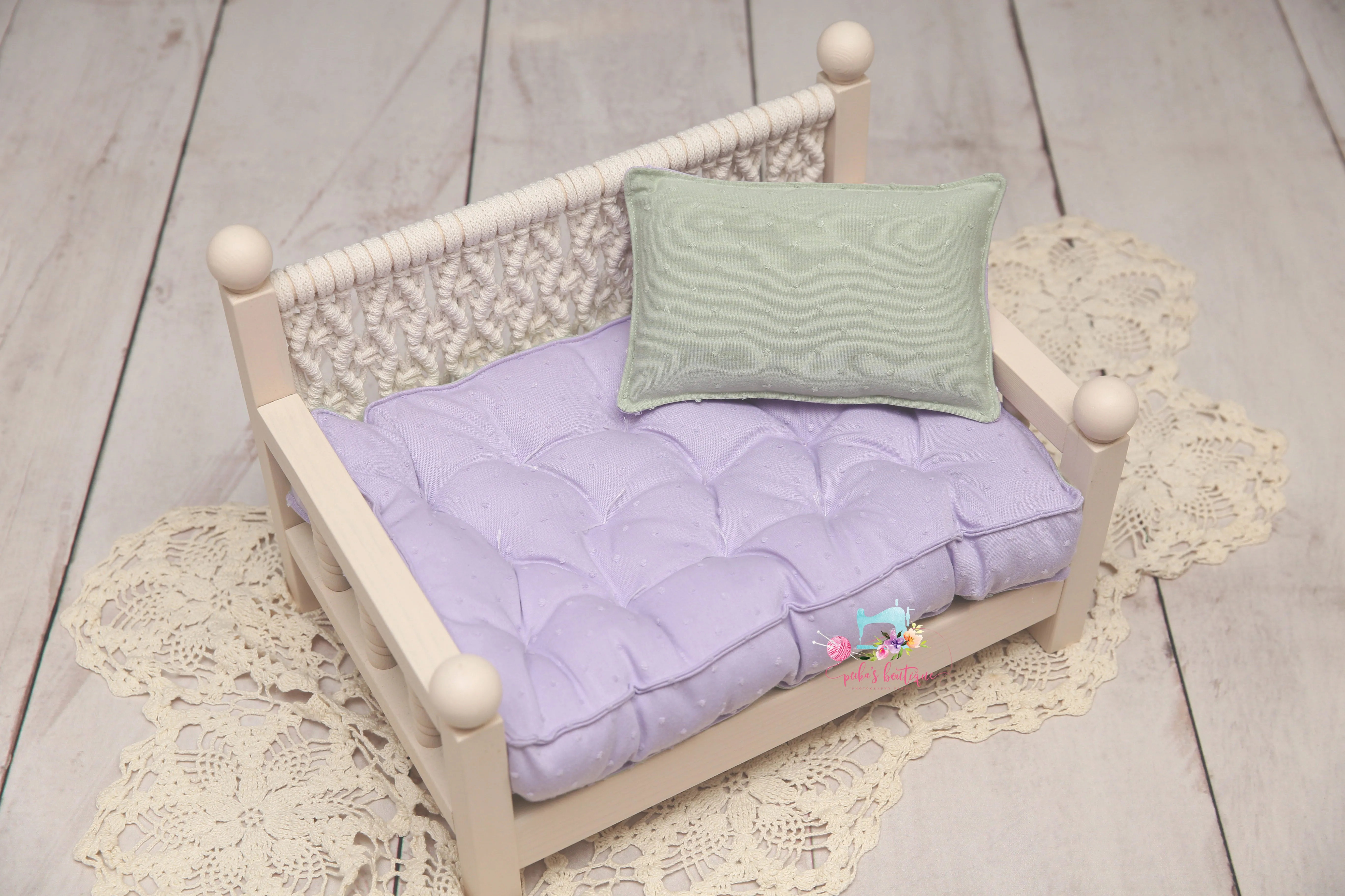 MADE TO ORDER- REVERSIBLE 2 Color Swiss Dots (12x19 IKEA Size)- NB Mattress