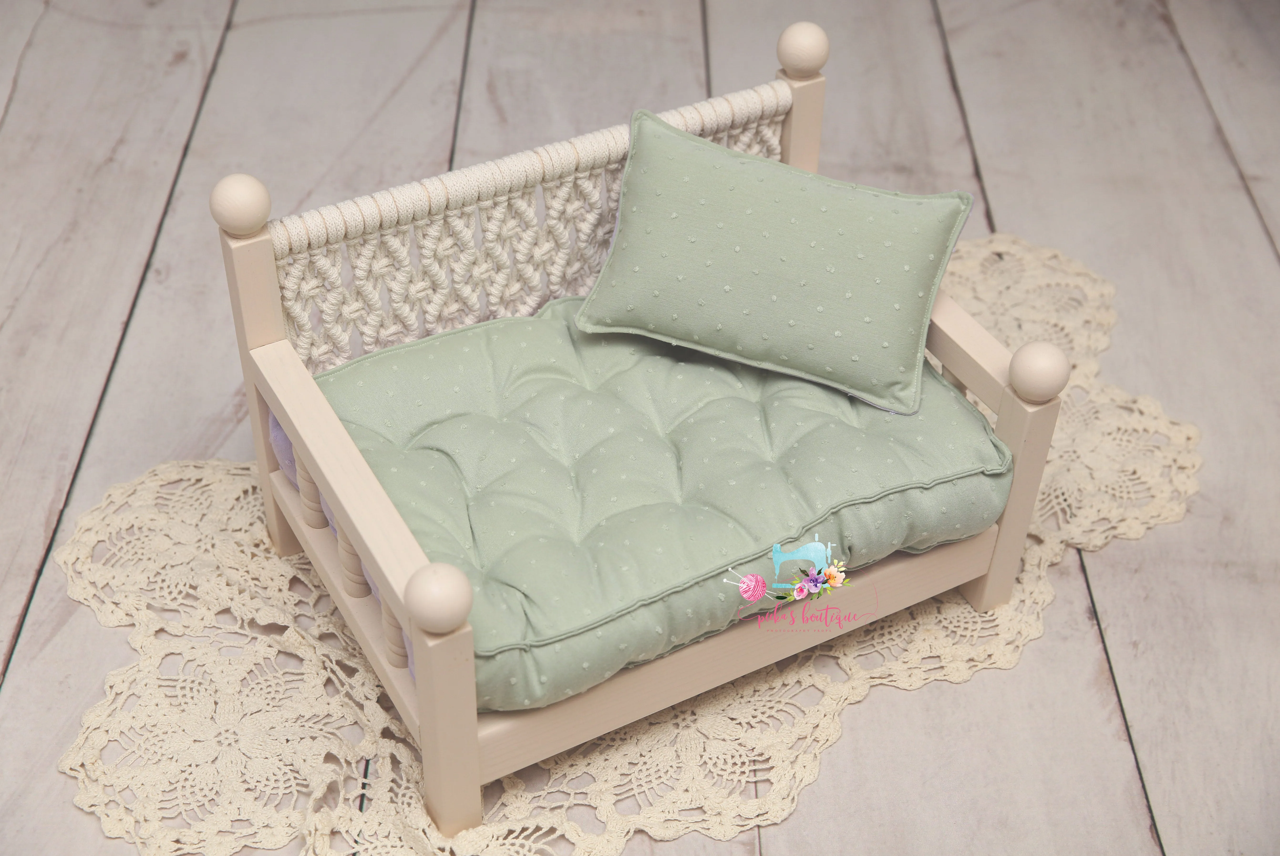 MADE TO ORDER- REVERSIBLE 2 Color Swiss Dots (12x19 IKEA Size)- NB Mattress