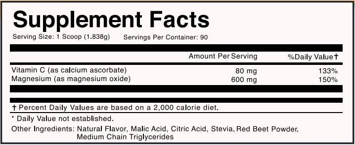 Mag Go - Magnesium Powder Drink Mix - Choose Unflavored or Mixed Berry