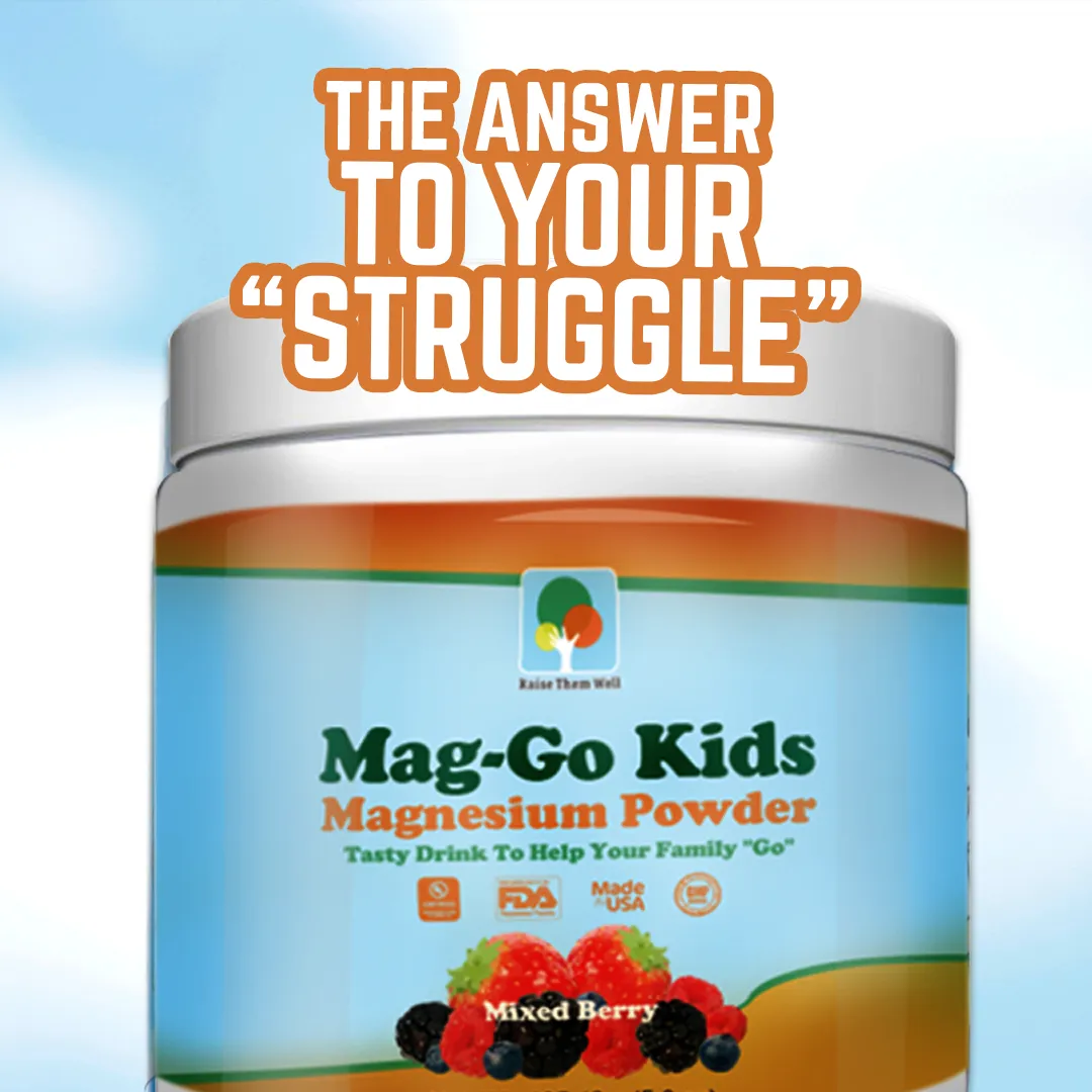 Mag Go - Magnesium Powder Drink Mix - Choose Unflavored or Mixed Berry