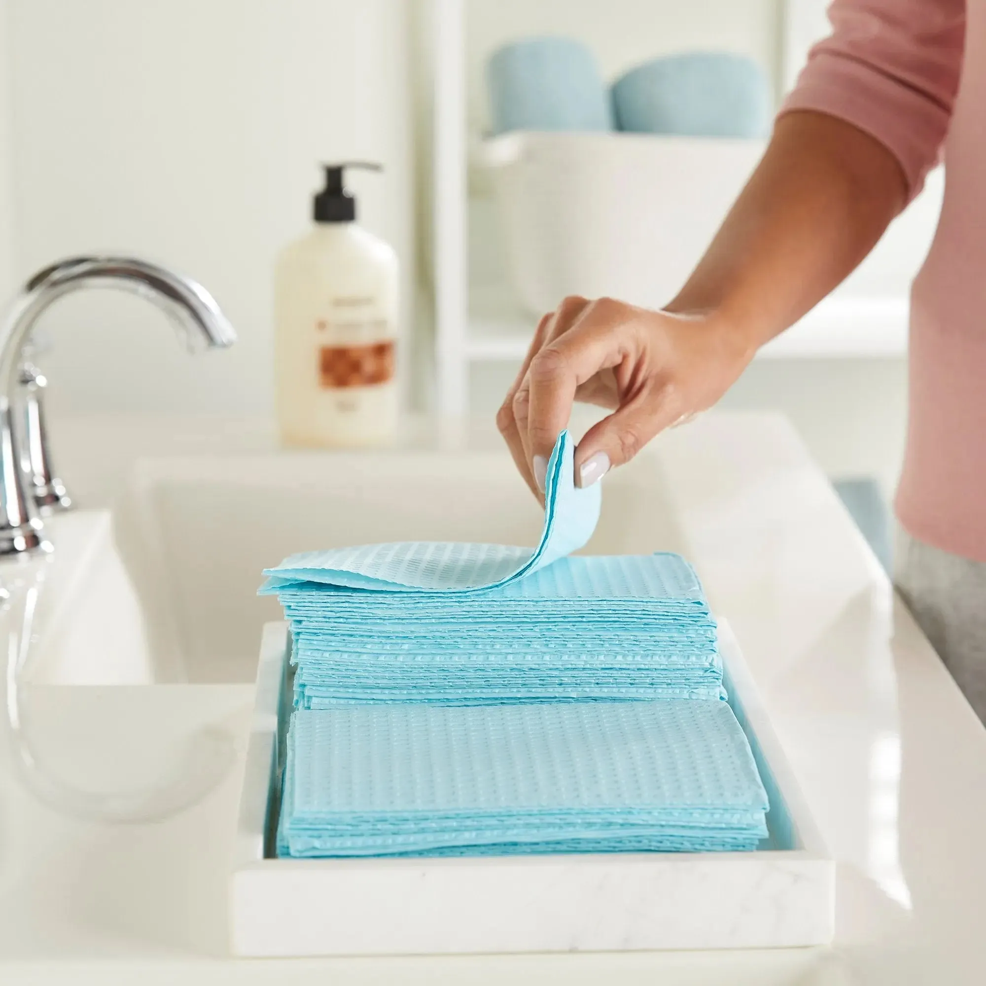 McKesson Nonsterile Blue Procedure Towels, 13 x 18 Inch
