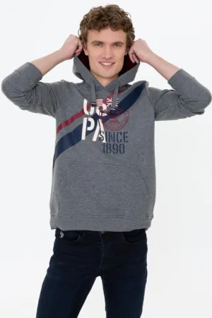 Mens Hoodie Anthracite Melange