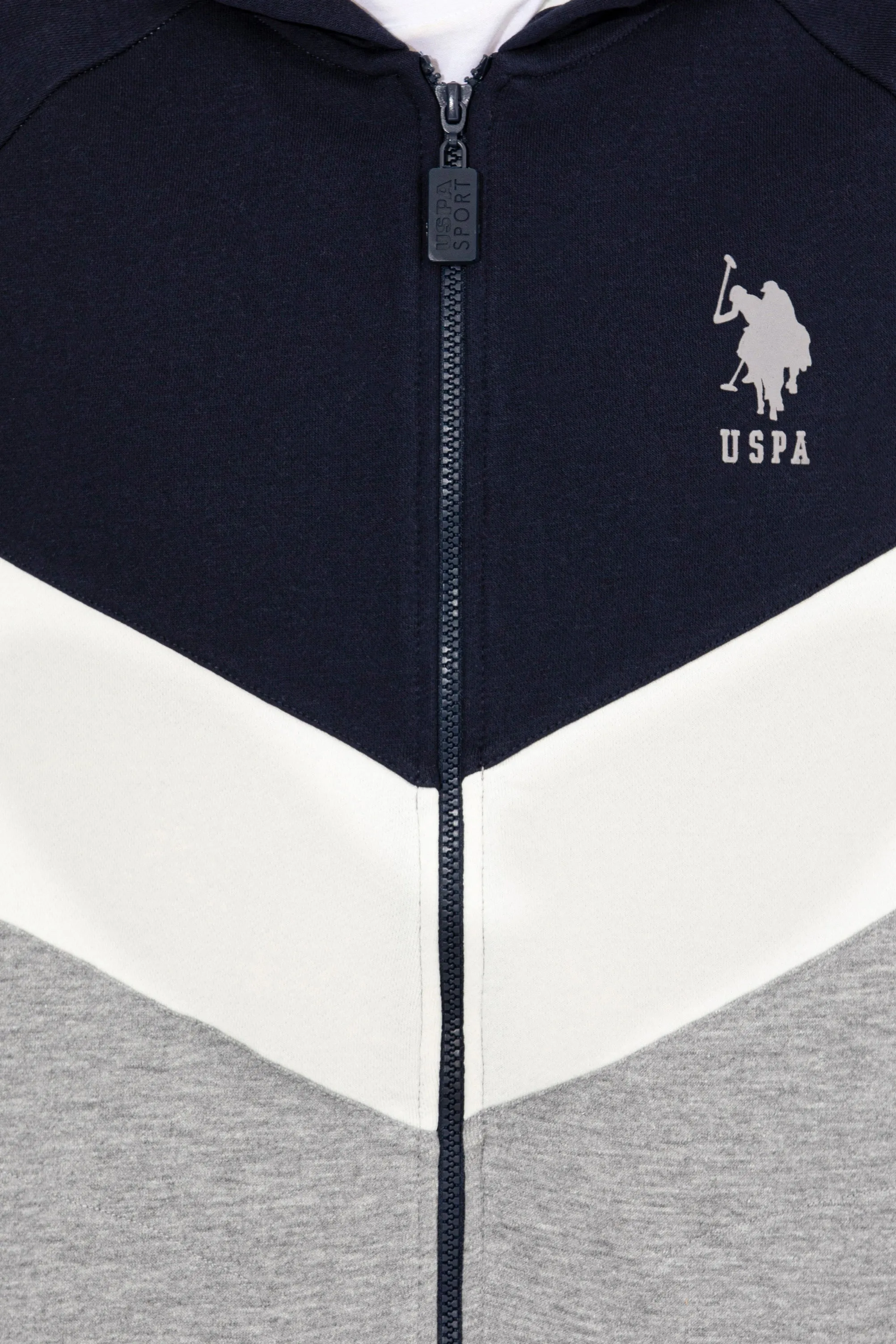 Mens Hoodie Grey Melange