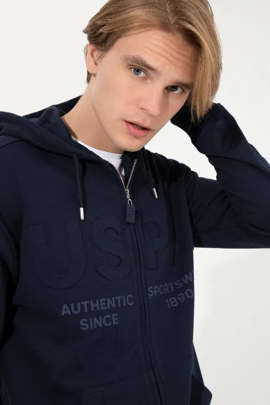Mens Hoodie Navy Blue