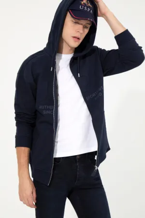 Mens Hoodie Navy Blue
