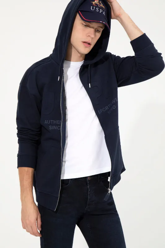 Mens Hoodie Navy Blue