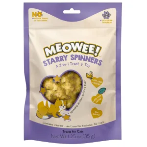 Meowee! Starry Spinners Chicken & Catnip Crunchy 2-in-1 Treat & Toy for Cats