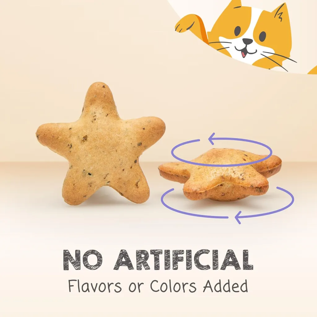 Meowee! Starry Spinners Chicken & Catnip Crunchy 2-in-1 Treat & Toy for Cats