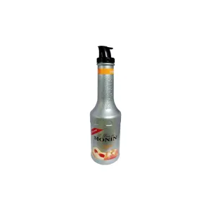 Monin Peach Puree Syrup 1L – Premium Peach Syrup for Cocktails, Smoothies & Beverages