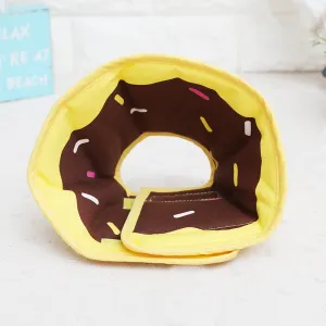 New Arrival Lovely Cartoon Fruit Donut Pet Dog Collar- Padded Comfortable Surgery Recovery- Adjustable Elizabethan Collars For Dog