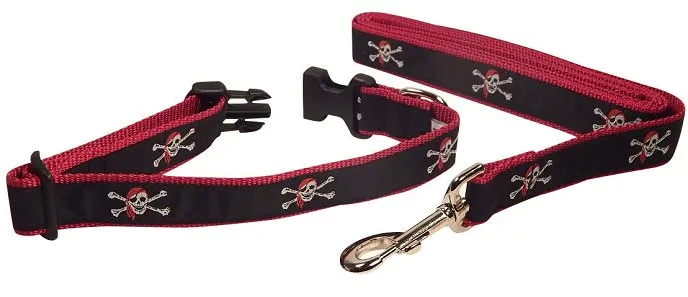 Nylon Web Coastal/Nautical Pet Collars & Leashes