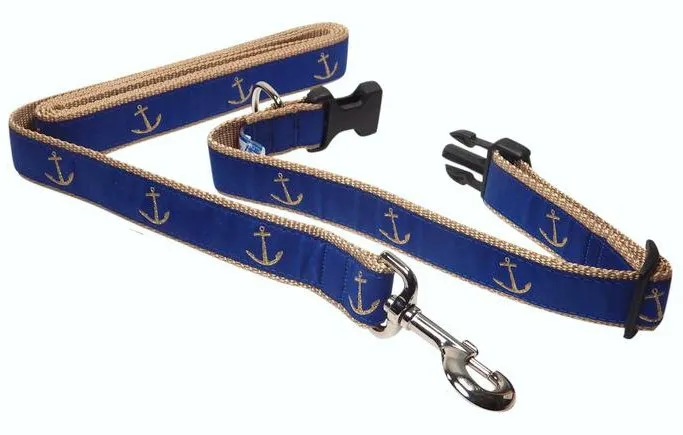 Nylon Web Coastal/Nautical Pet Collars & Leashes