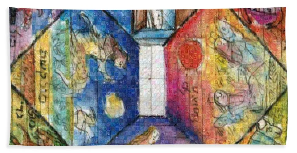 Omaggio a Lele Luzzati - Bath Towel