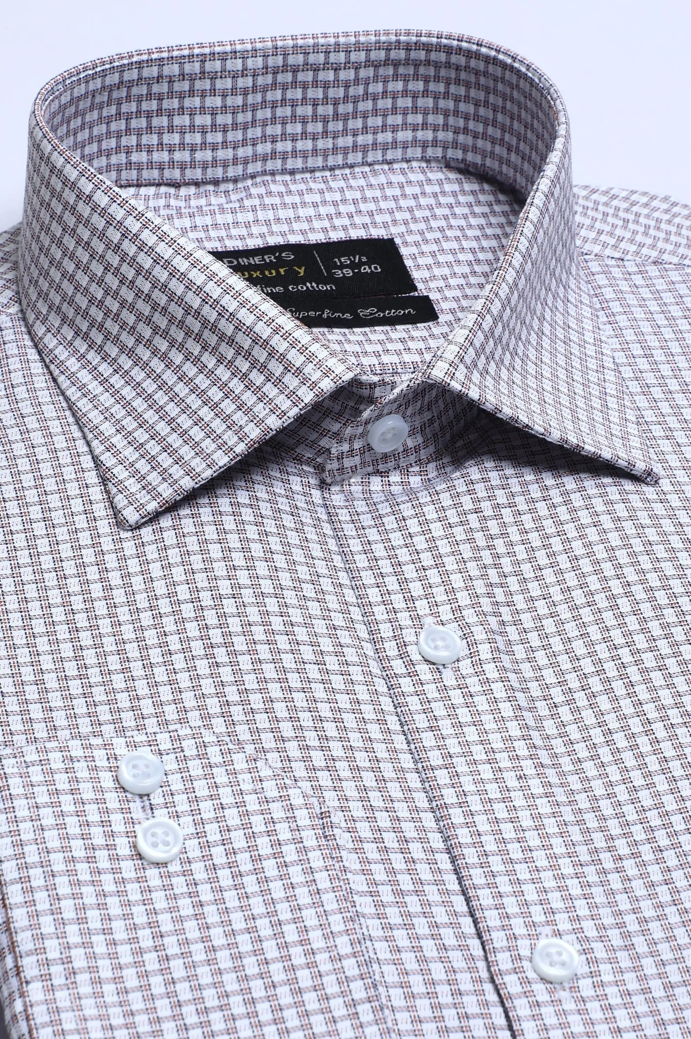 Orange Texture Formal Shirt