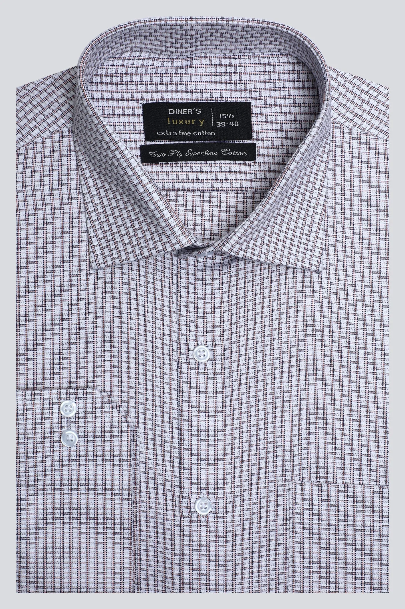 Orange Texture Formal Shirt
