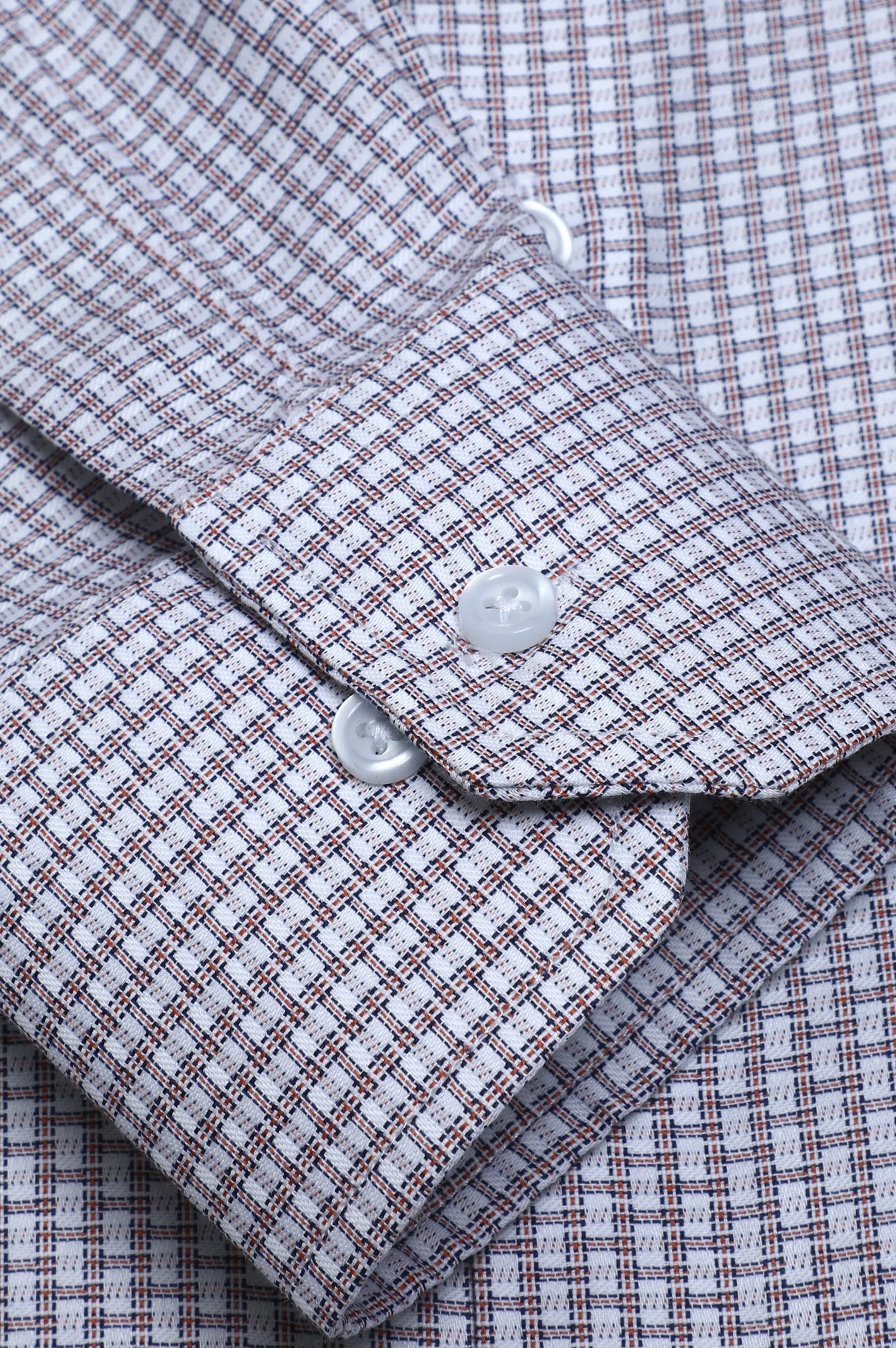 Orange Texture Formal Shirt