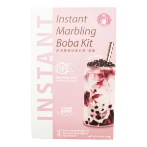 O'S 珍珠即食組(草莓) - O'S Strawberry Marbling Boba Kit 4-ct