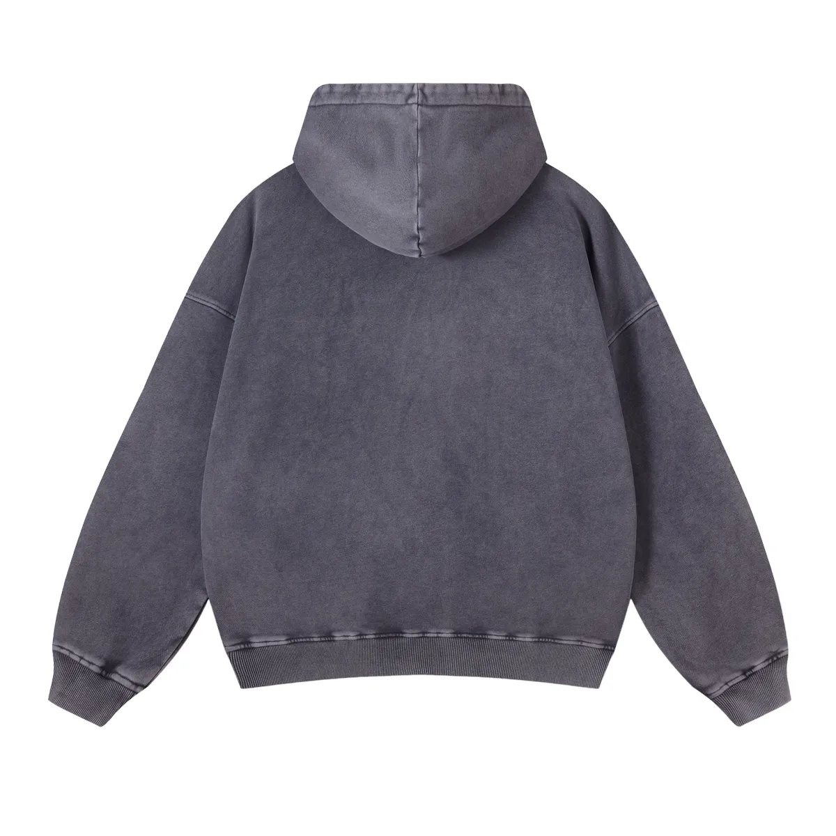 Oversized fit french terry hoodie in batik wash