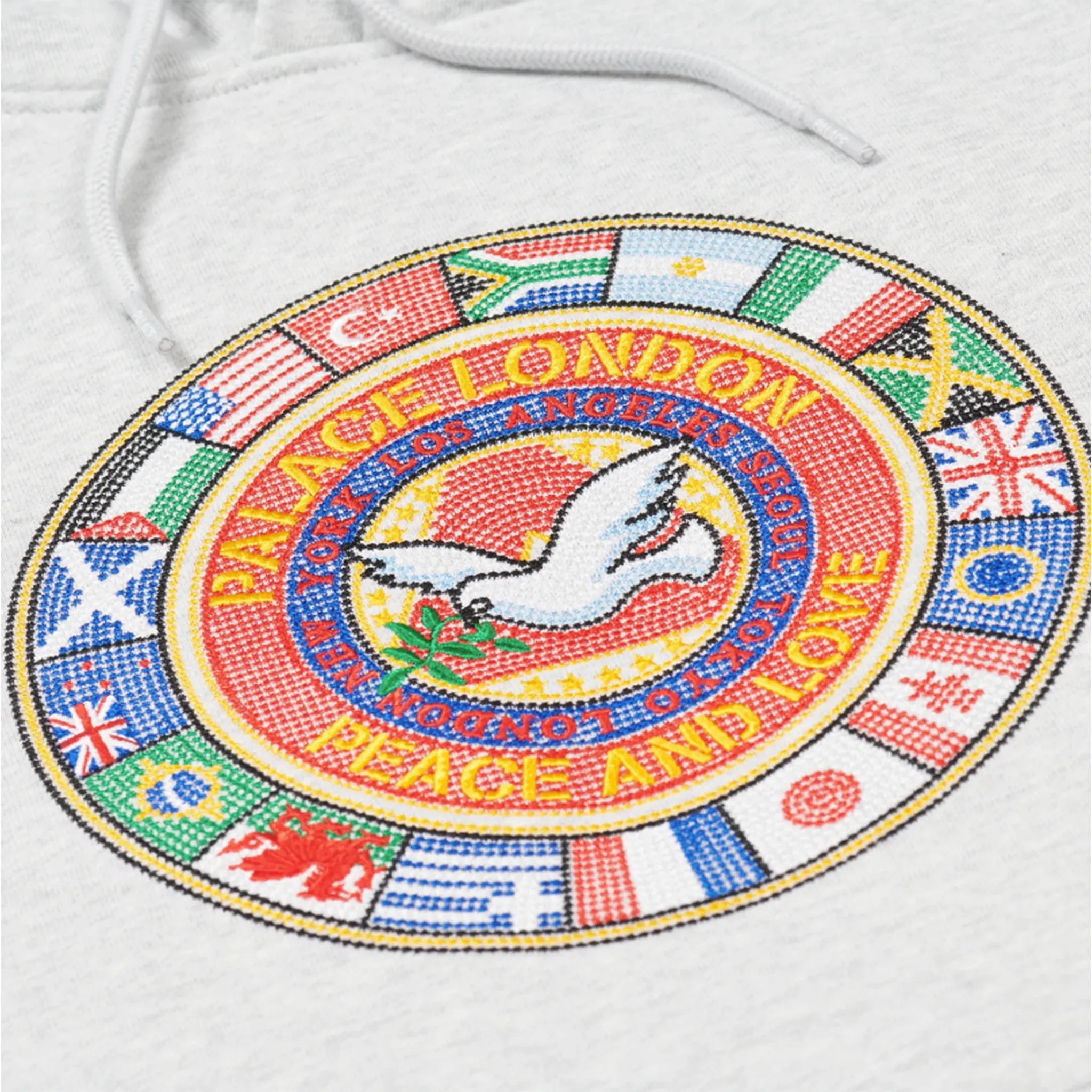 Palace Nations Hood Grey Marl