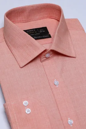 Peach Texture Formal Shirt
