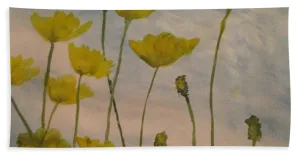 Petalled Yellow  - Beach Towel