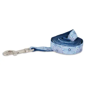 Petmate Blue Floral Leash 6ft x 1 Inch