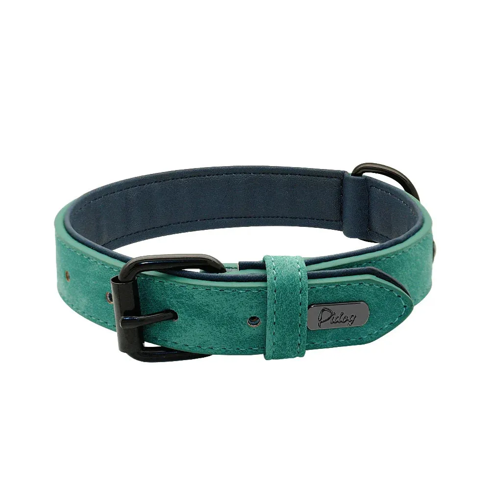 Premium Leather Dog Collar for Large Breeds