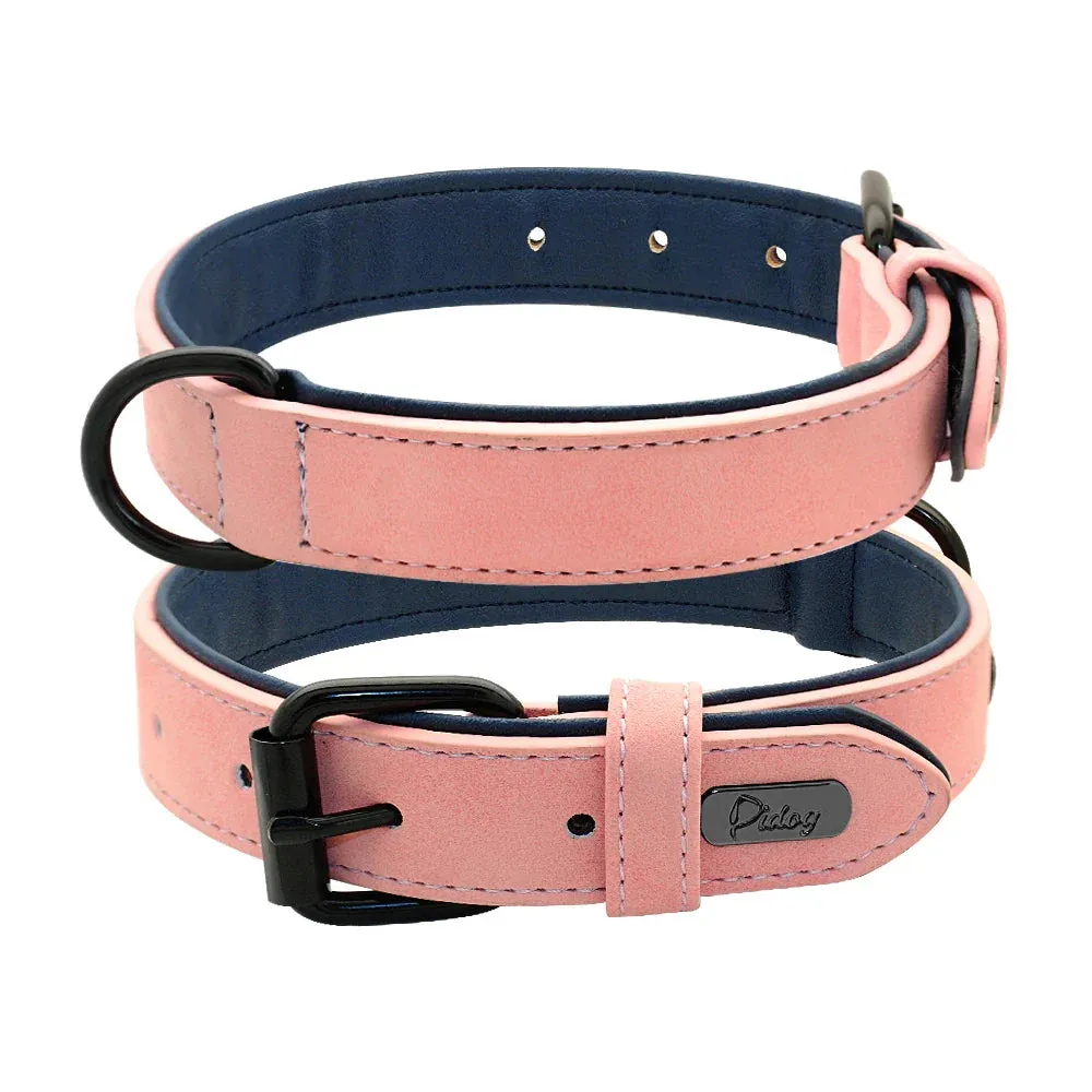 Premium Leather Dog Collar for Large Breeds