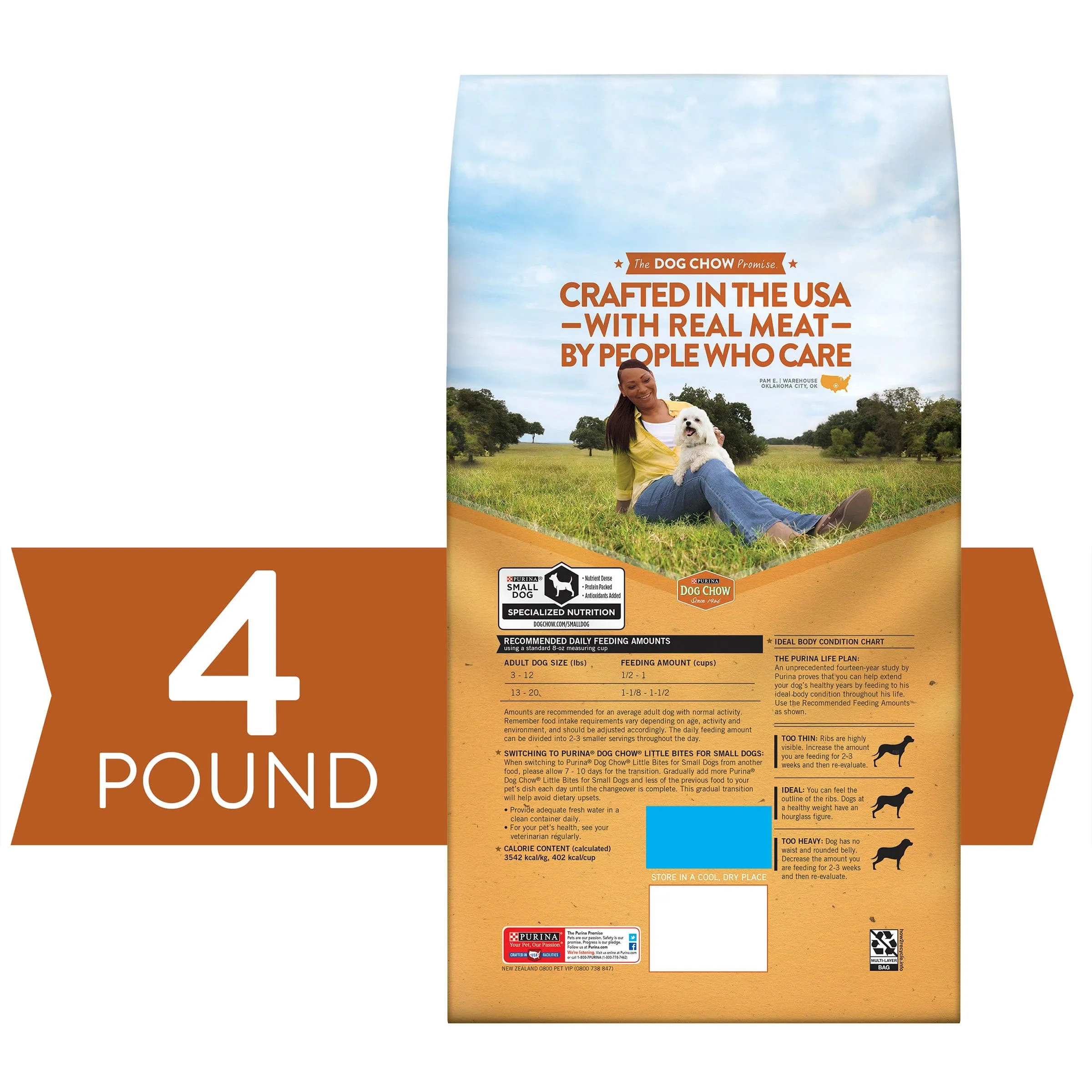 PURINA ONE ADULT DRY DOG FOOD LAMB AND RICE 4LB - POALNR