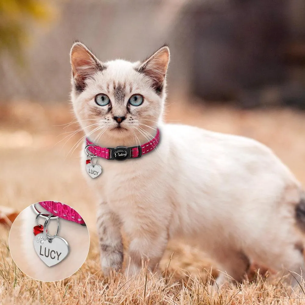 Reflective Kitten Collar with ID Tag