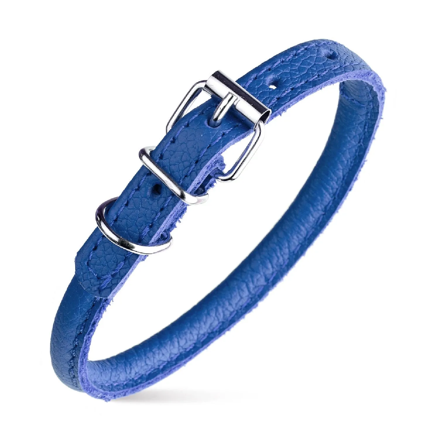 Round Leather Dog Collar by Dogline