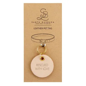 Santa Barbara Leather Pet Tag Dog Cat