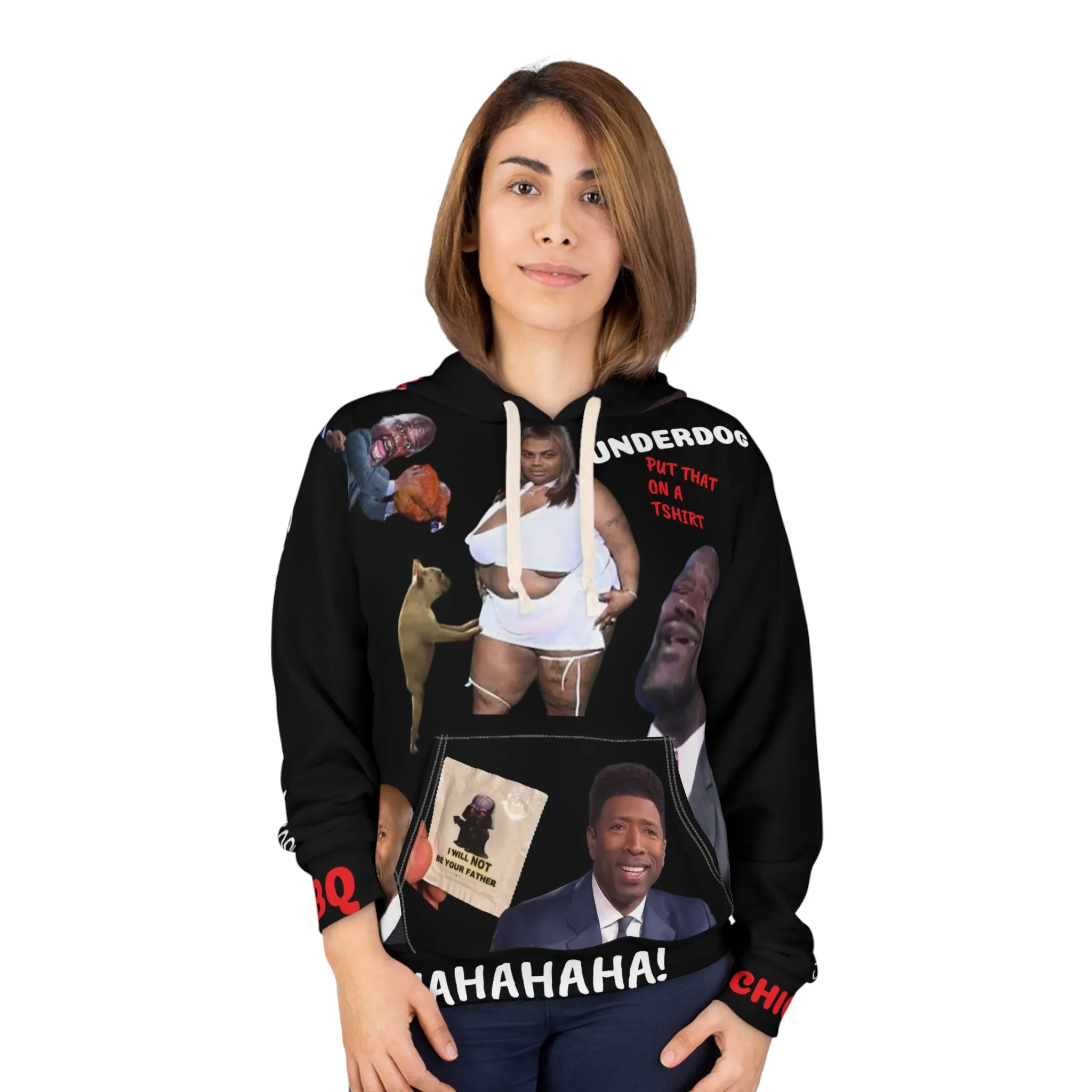 Shaqtin' A Fool Bbq Chicken AOP Unisex Pullover Hoodie
