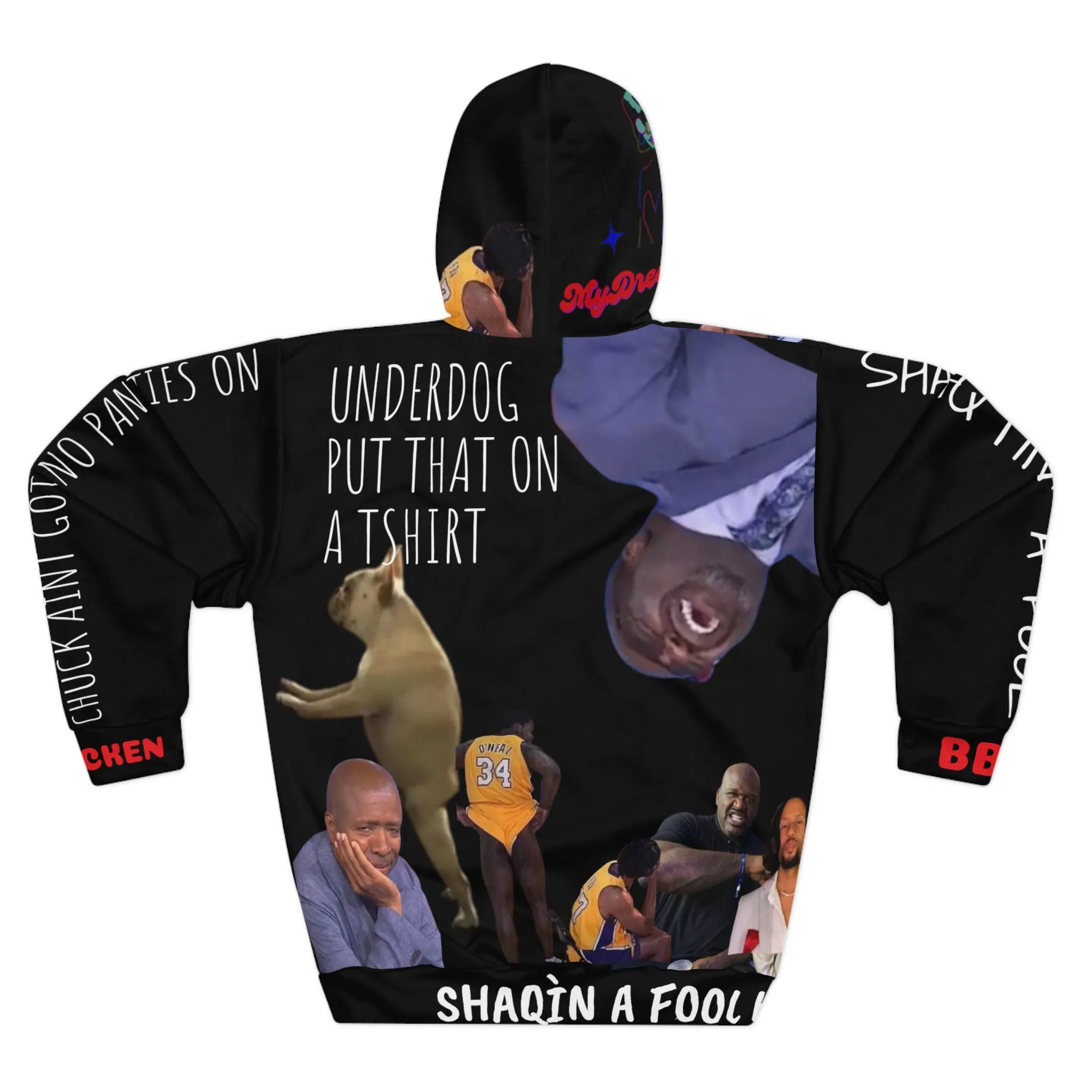Shaqtin' A Fool Bbq Chicken AOP Unisex Pullover Hoodie