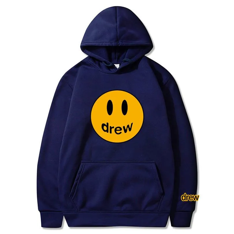 Smiley Face DREWHip-Hop Hoodies Sweatshirt Long Sleeved Trendy Outerwear
