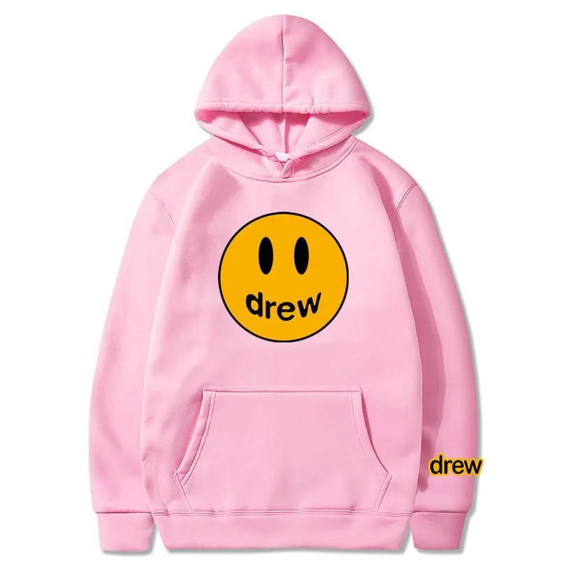 Smiley Face DREWHip-Hop Hoodies Sweatshirt Long Sleeved Trendy Outerwear
