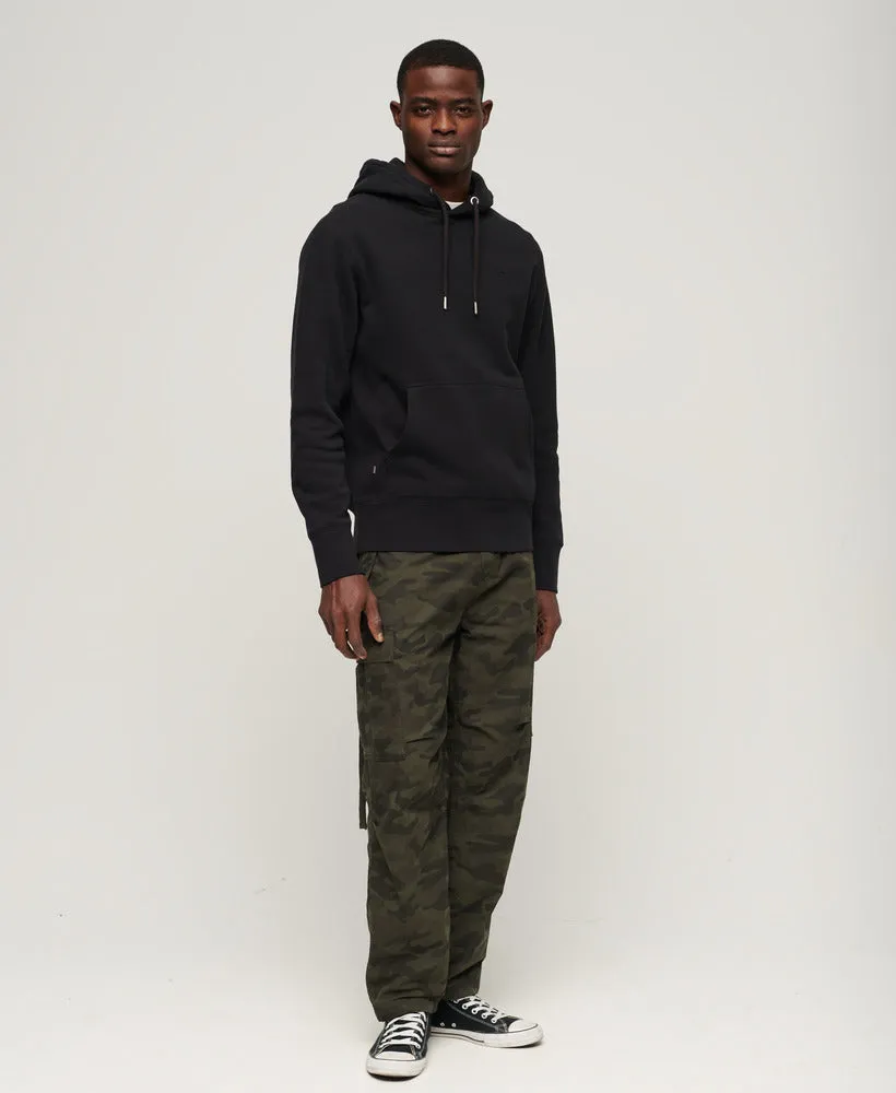 Sportswear Embossed Loose Fit Hoodie - Black