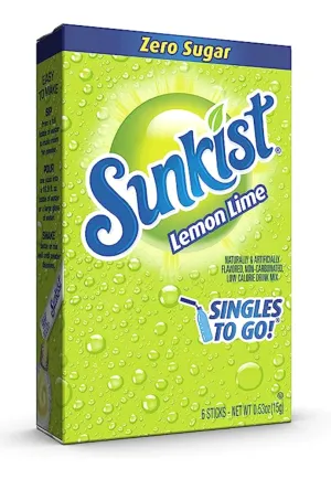 Sunkist Lemon Lime Singles to Go 0.53oz