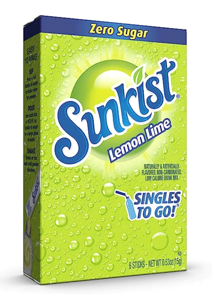Sunkist Lemon Lime Singles to Go 0.53oz