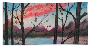 Sunsetting Sun - Bath Towel