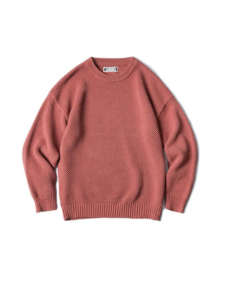 Tooling Retro Pineapple Pattern Drop-Shoulder Men's Sweater
