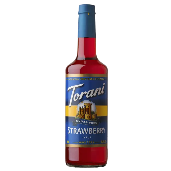 Torani Sugar Free Strawberry Syrup - Bottle (750mL)
