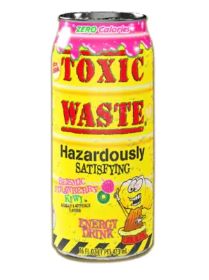 Toxic Waste Strawberry Kiwi Energy Drink 16oz