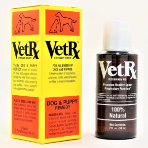 VetRx Veterinary Remedy for Respiratory Ailments, Colds and Sniffles in Dogs & Puppies (2 oz)