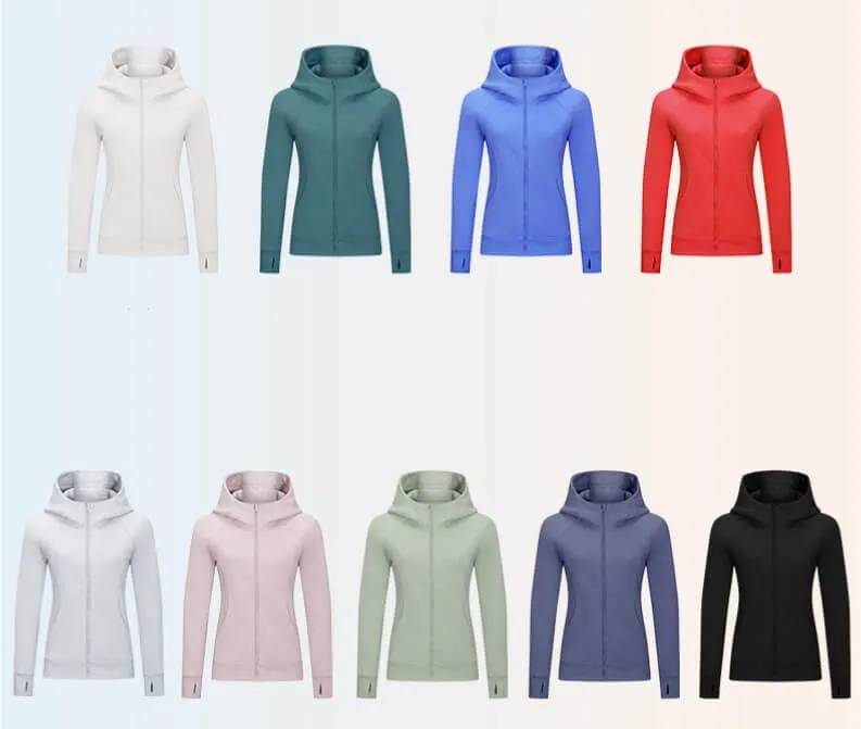 Women's Casual Hooded Sports Jacket with Fleece