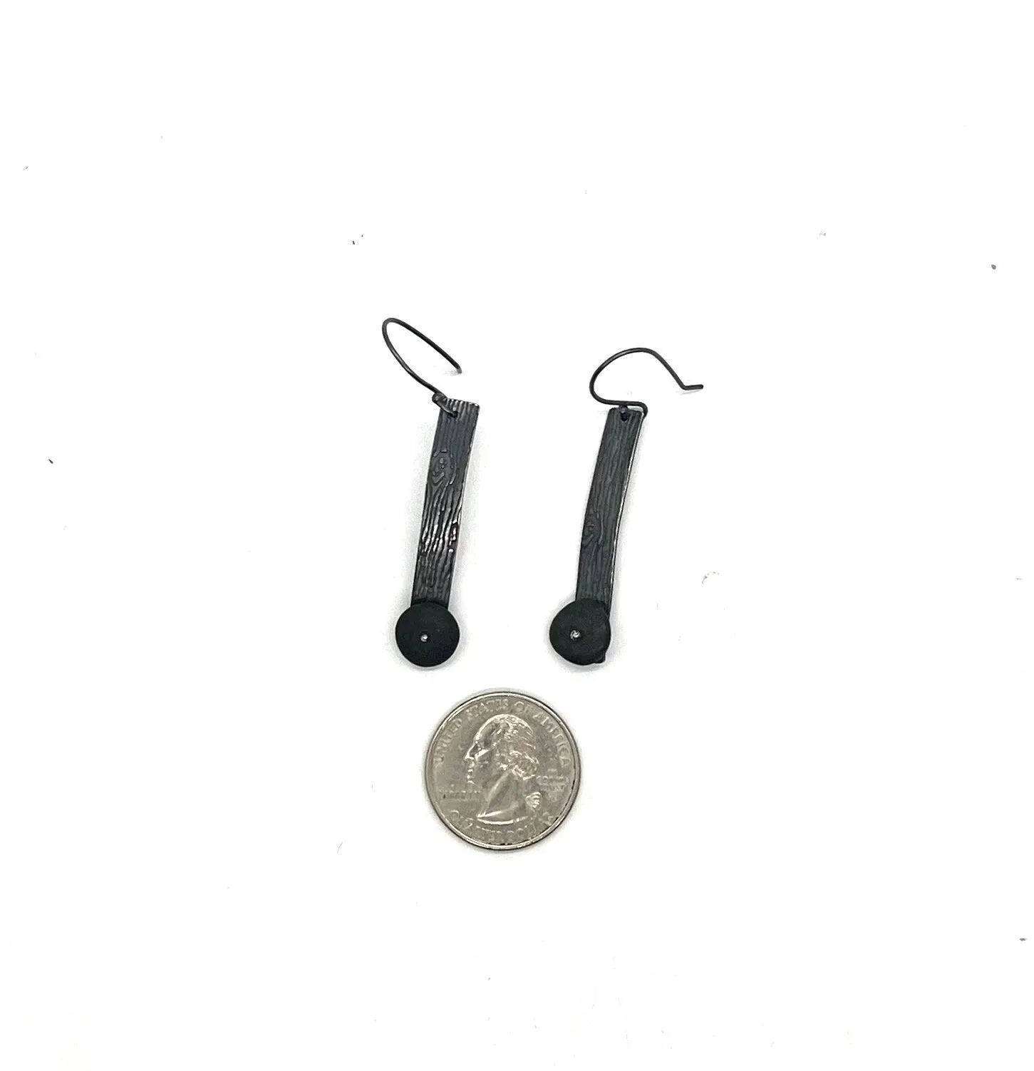 Wood Grain Rock Earrings